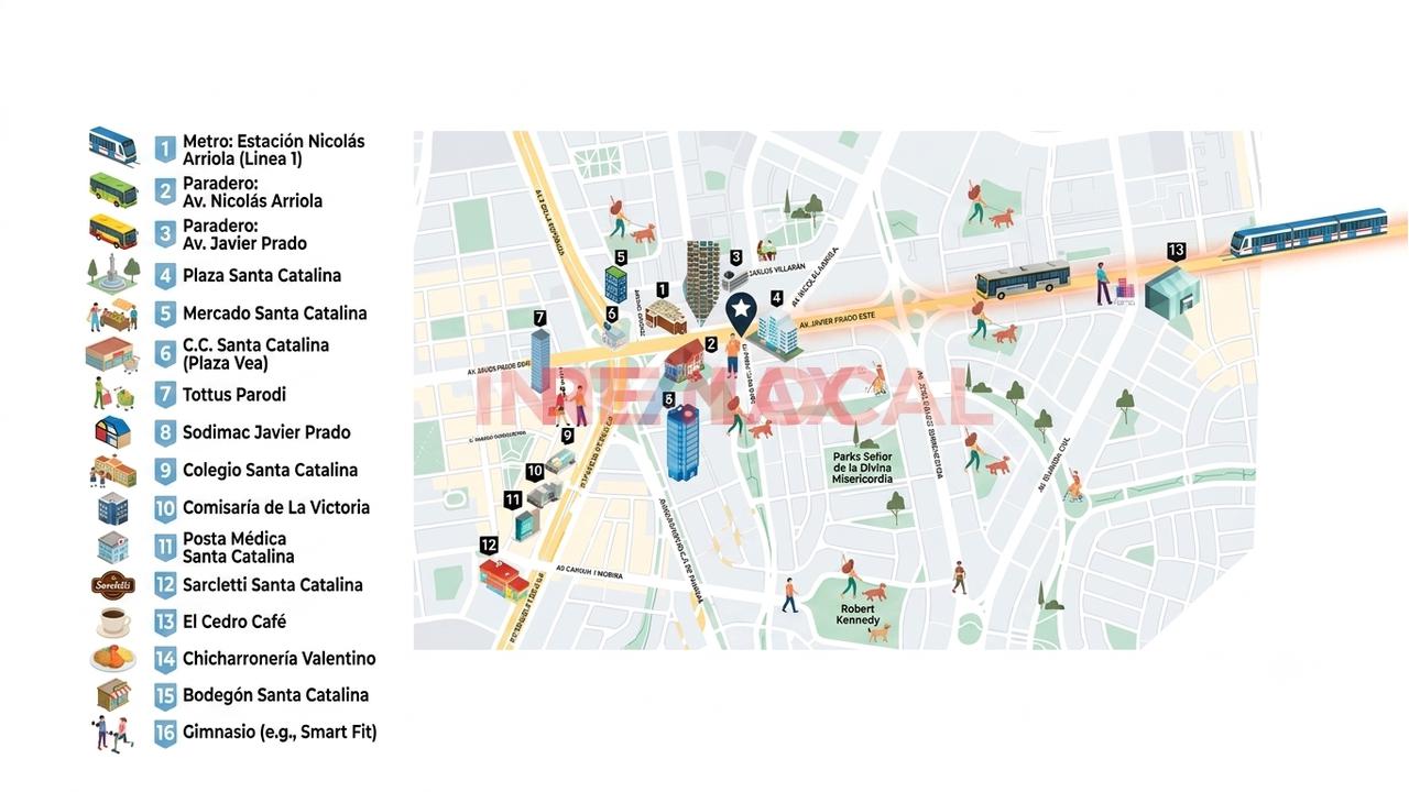 Departamento de 1 dormitorio en La Victoria, 46 m² — foto 3